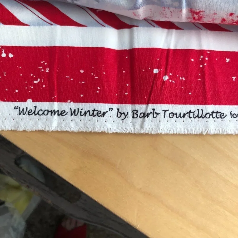Welcome Winter Snowman Fabric Panel 24